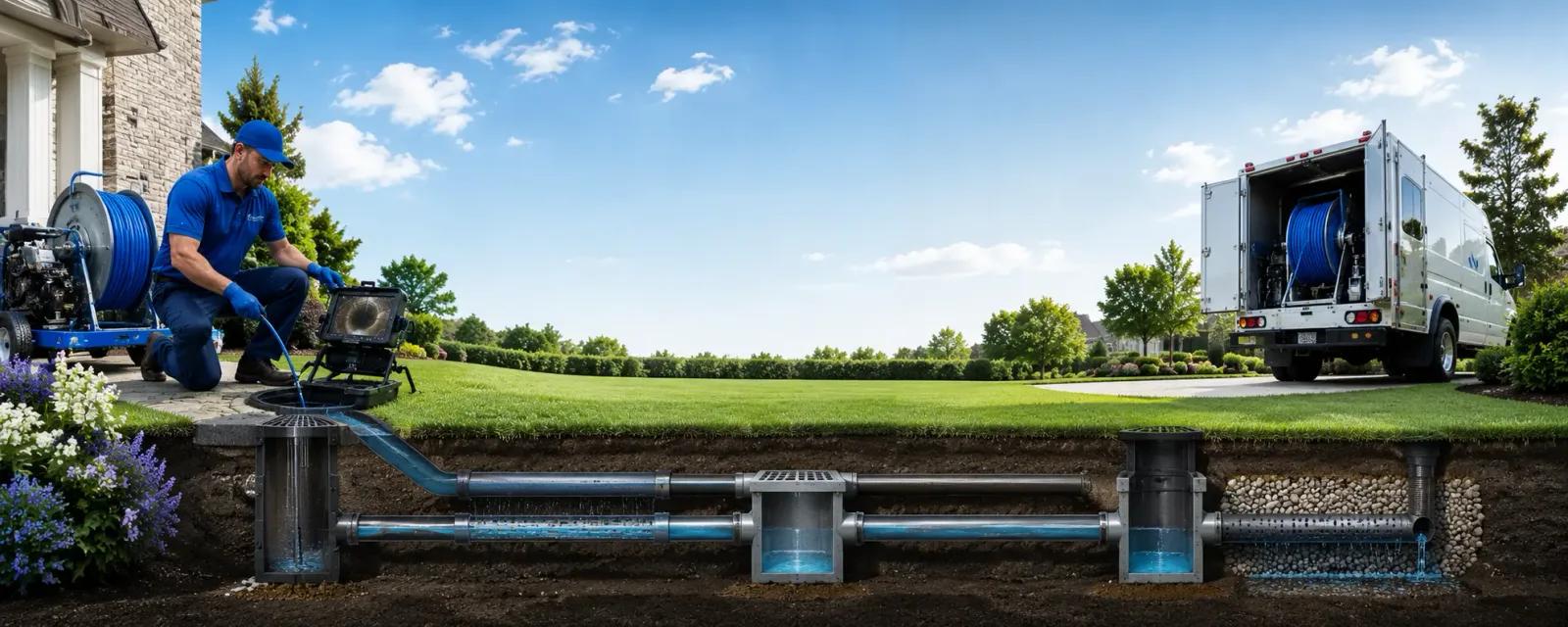 Outdoor drain cleaning information for Lebanon, ME
